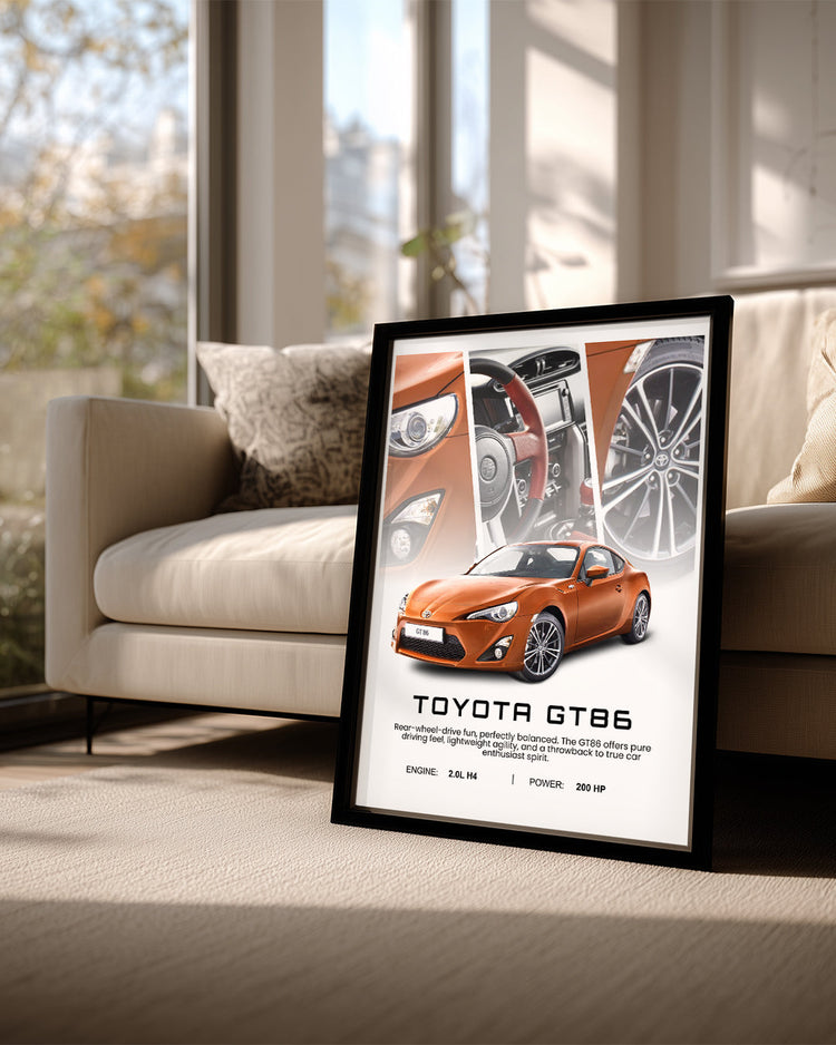Toyota GT86 Poster Tablosu