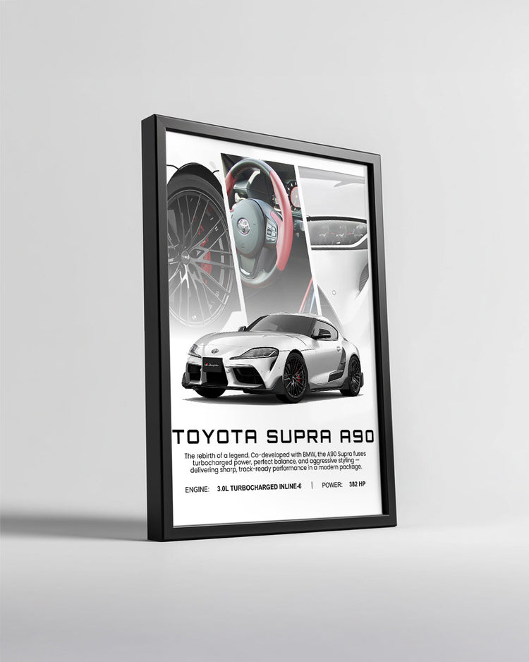 Toyota Supra A90 Poster Tablosu