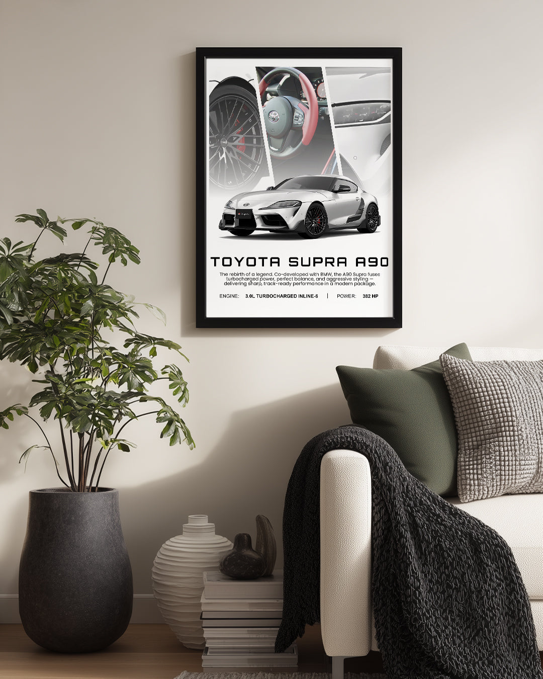Toyota Supra A90 Poster Tablosu