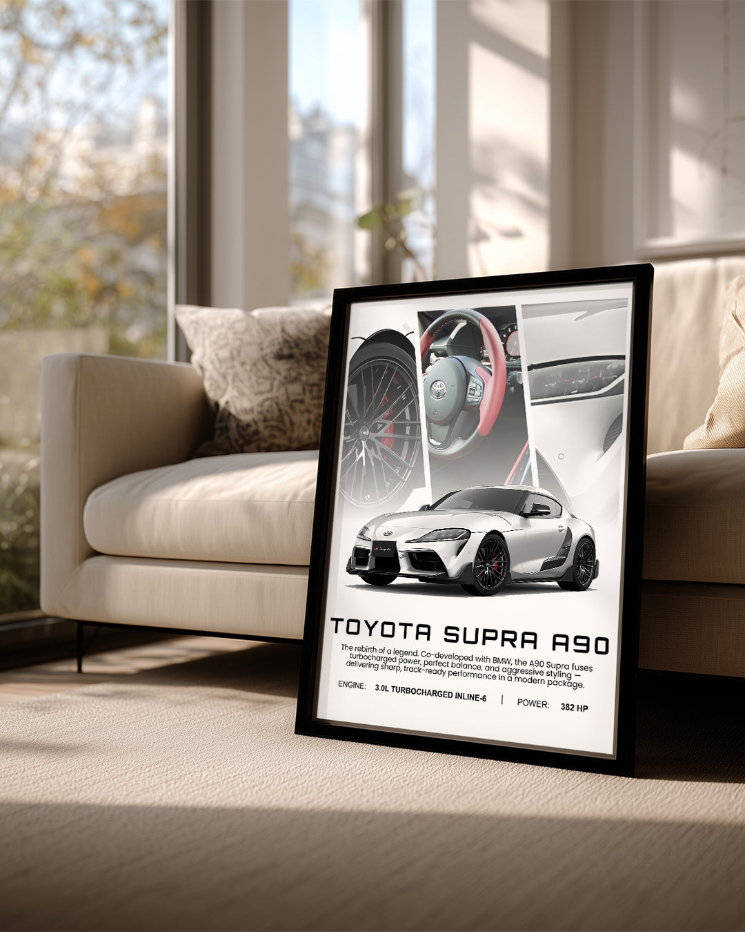Toyota Supra A90 Poster Tablosu