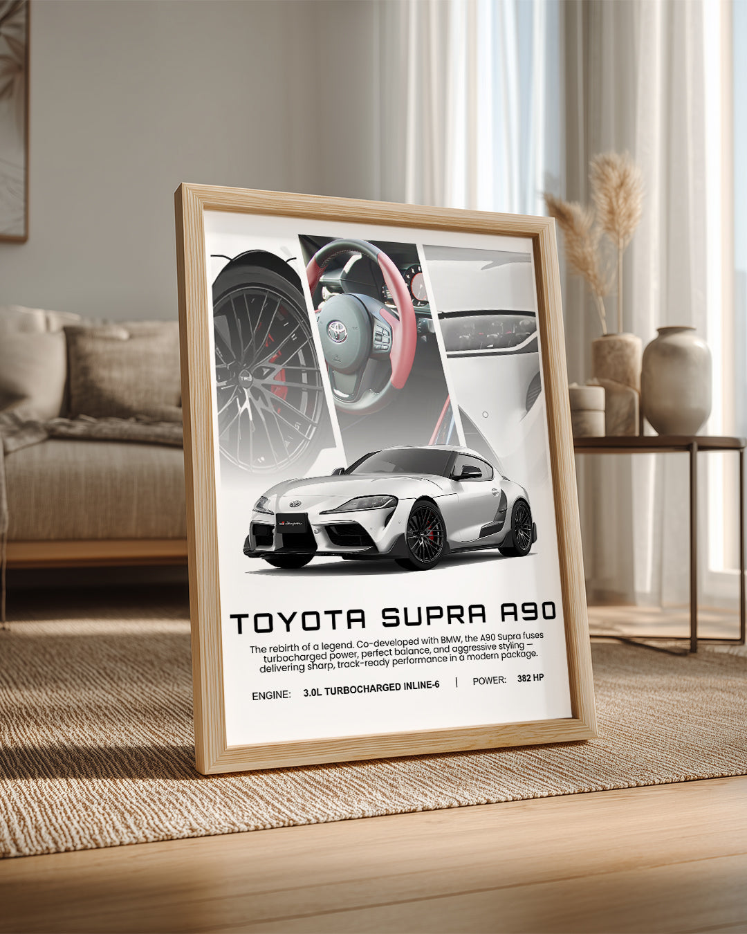 Toyota Supra A90 Poster Tablosu