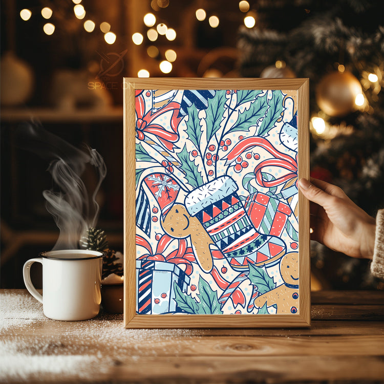 Traditional Father Christmas Poster Tablosu