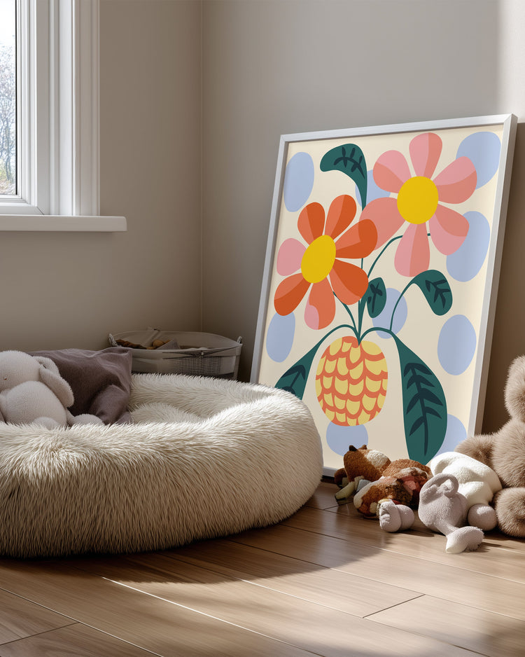 Tropical Vase Poster Tablosu