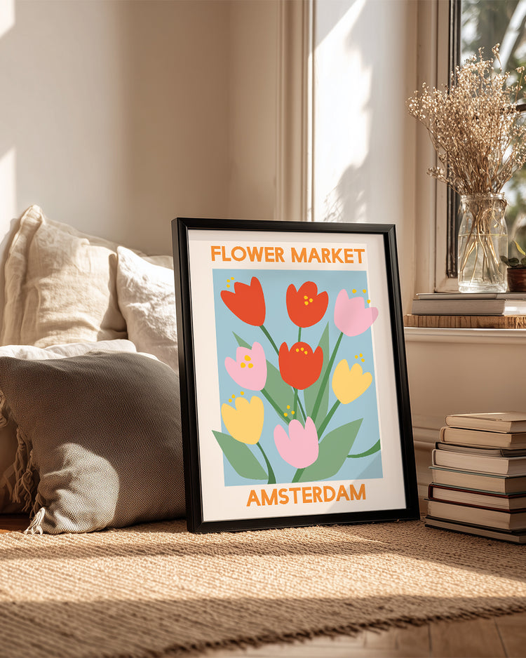 Tulip Market Poster Tablosu