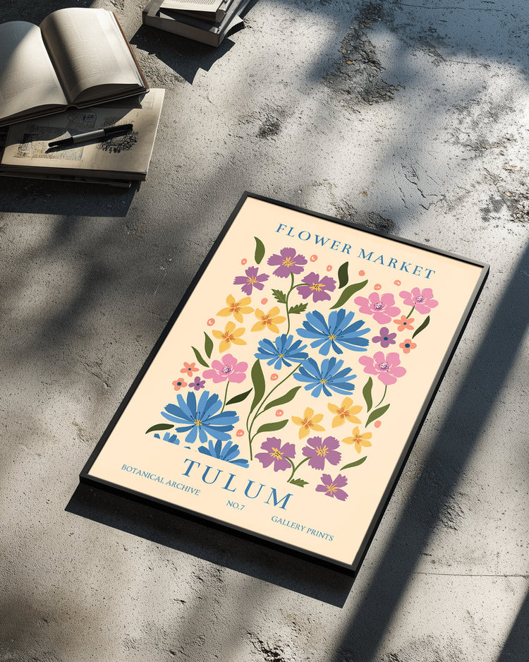 Tulum Flora Poster Tablosu
