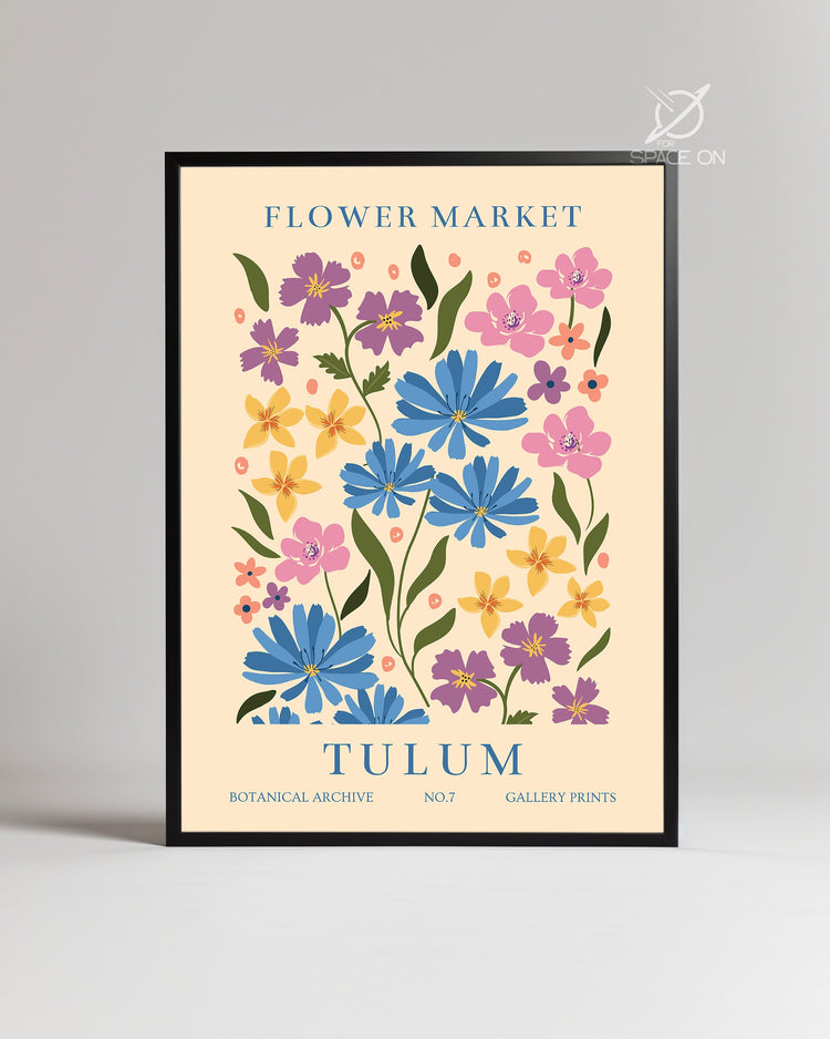Tulum Flora Poster Tablosu