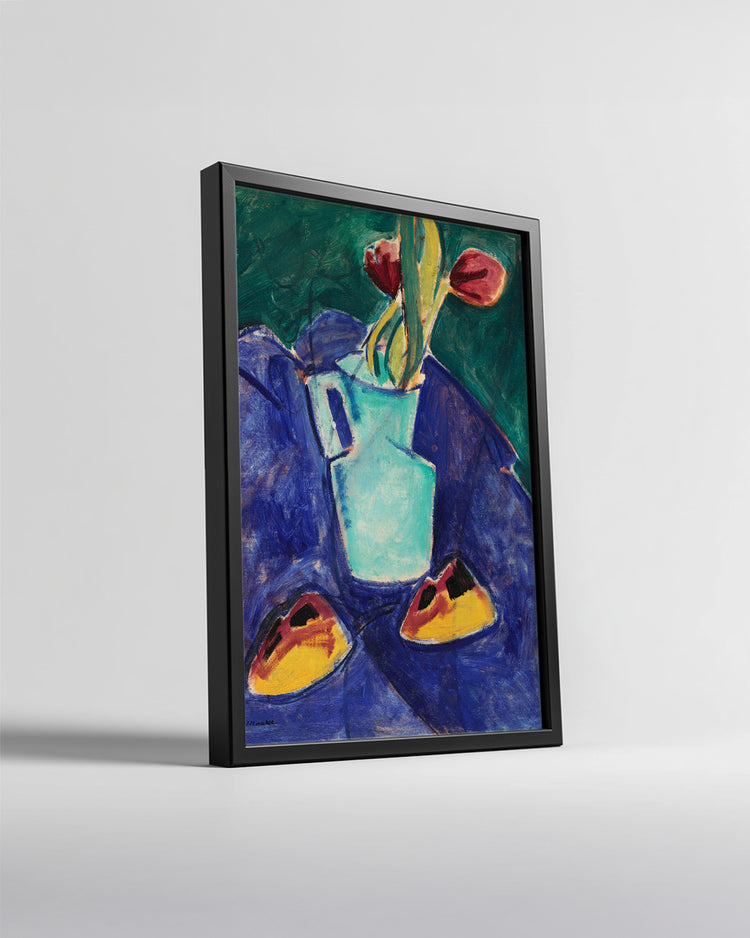Turquoise Vase Poster Tablosu