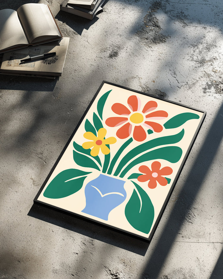 Vase Abstract Poster Tablosu