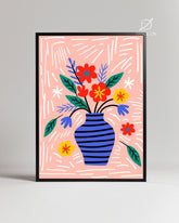 Vase Joyeux Poster Tablosu