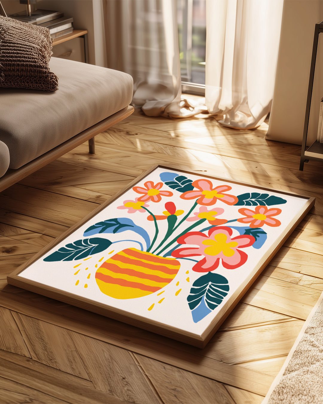 Vase Tropical Poster Tablosu
