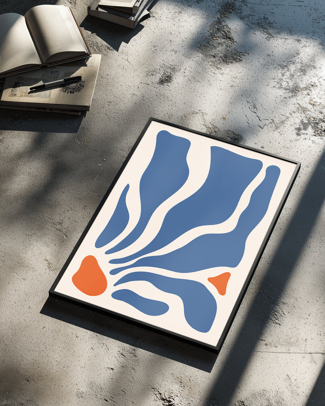 Vertical Wave Poster Tablosu