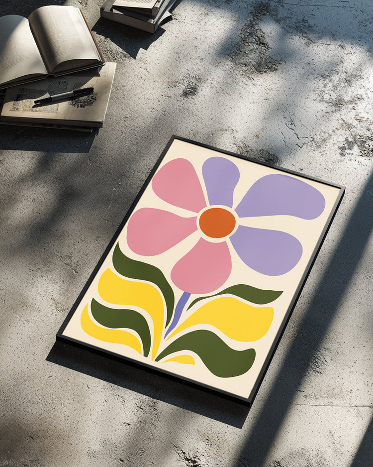 Vibrant Leaf Poster Tablosu