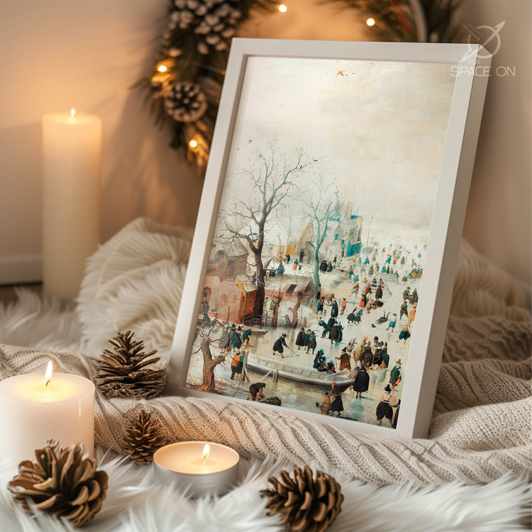 Vintage Christmas Ornaments Poster Tablosu