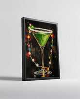 Vintage Santa Illustration Poster Tablosu