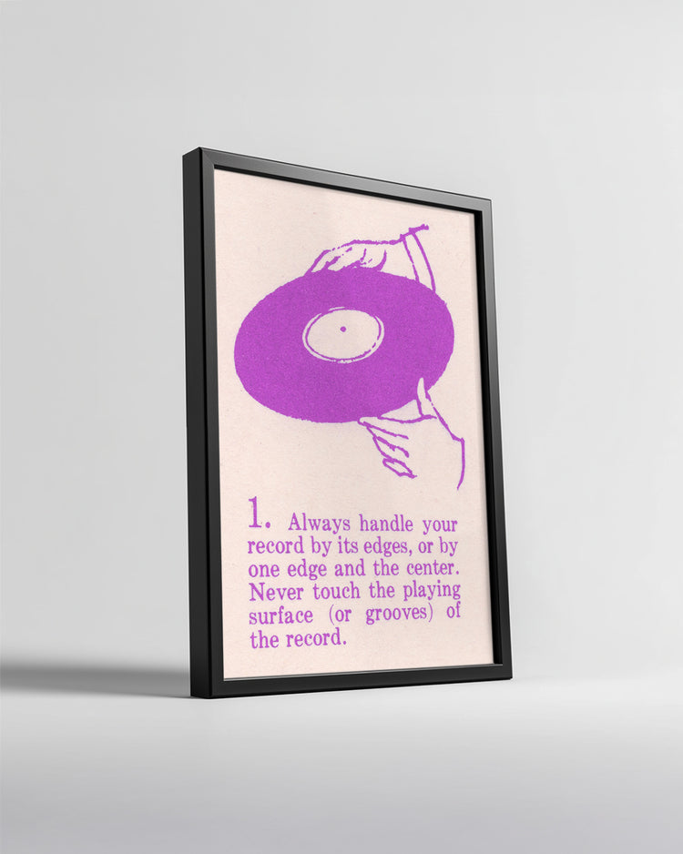 Vinyl Care Poster Tablosu
