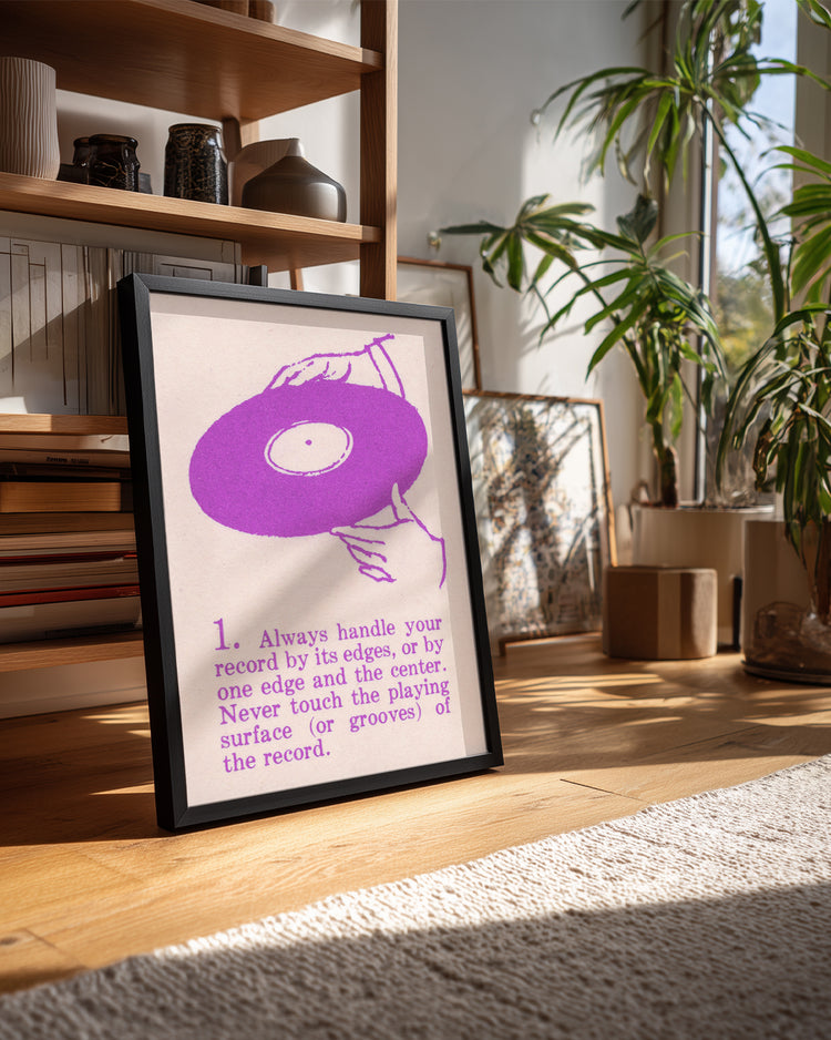 Vinyl Care Poster Tablosu