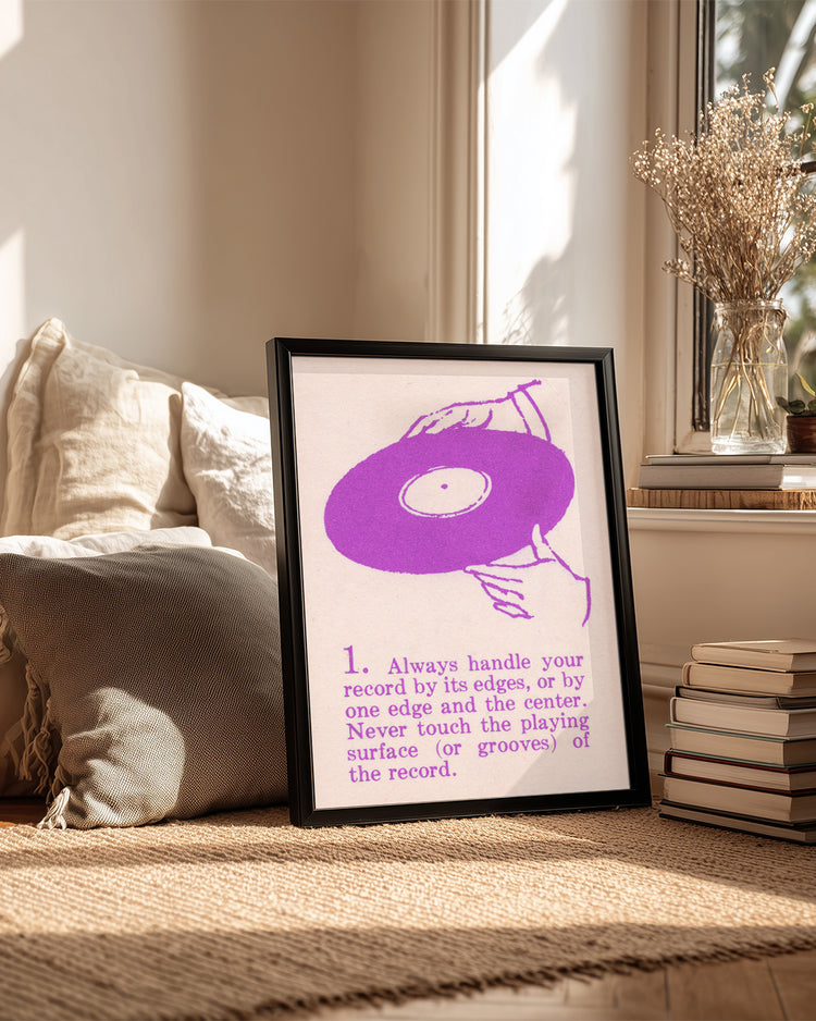 Vinyl Care Poster Tablosu