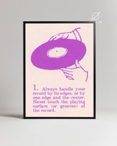 Vinyl Care Poster Tablosu