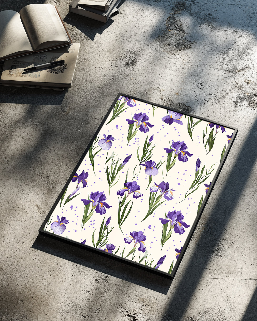 Violet Pattern Poster Tablosu