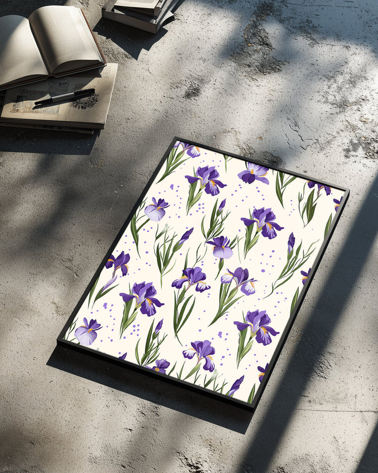 Violet Pattern Poster Tablosu