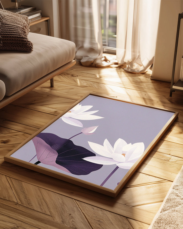 Violet Pond Poster Tablosu