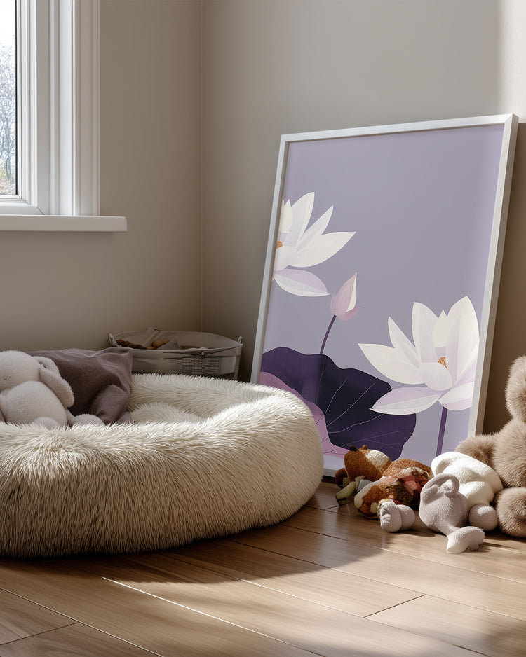 Violet Pond Poster Tablosu