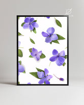 Violets Flottants Poster Tablosu