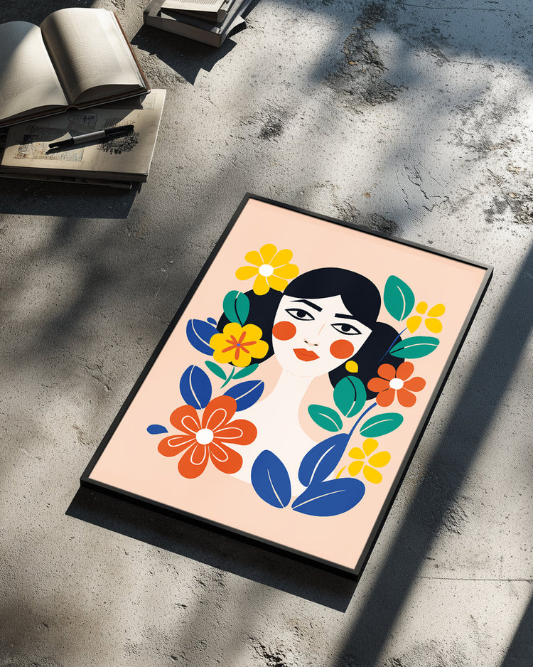 Visage Joyeux Poster Tablosu