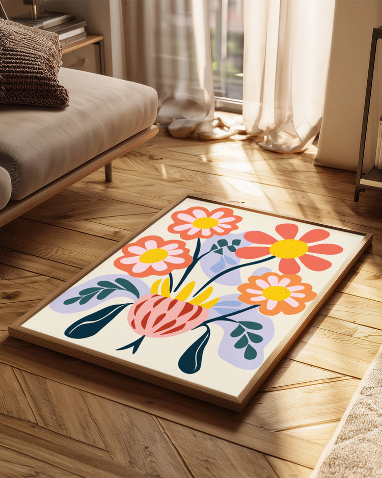 Vivid Vase Poster Tablosu