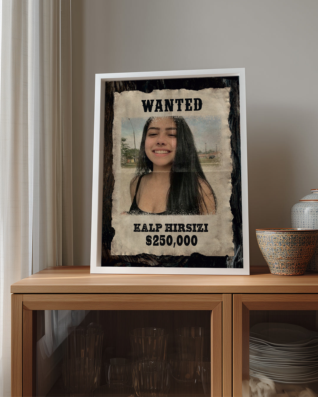 Wanted Poster Table
