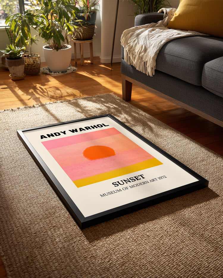 Warhol Pink Poster Tablosu