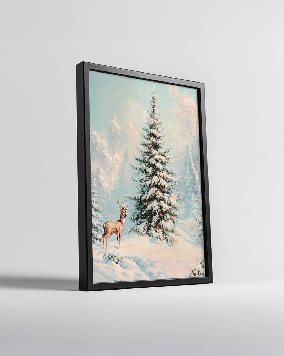 Waving Snowman Hello Poster Tablosu