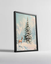 Waving Snowman Hello Poster Tablosu