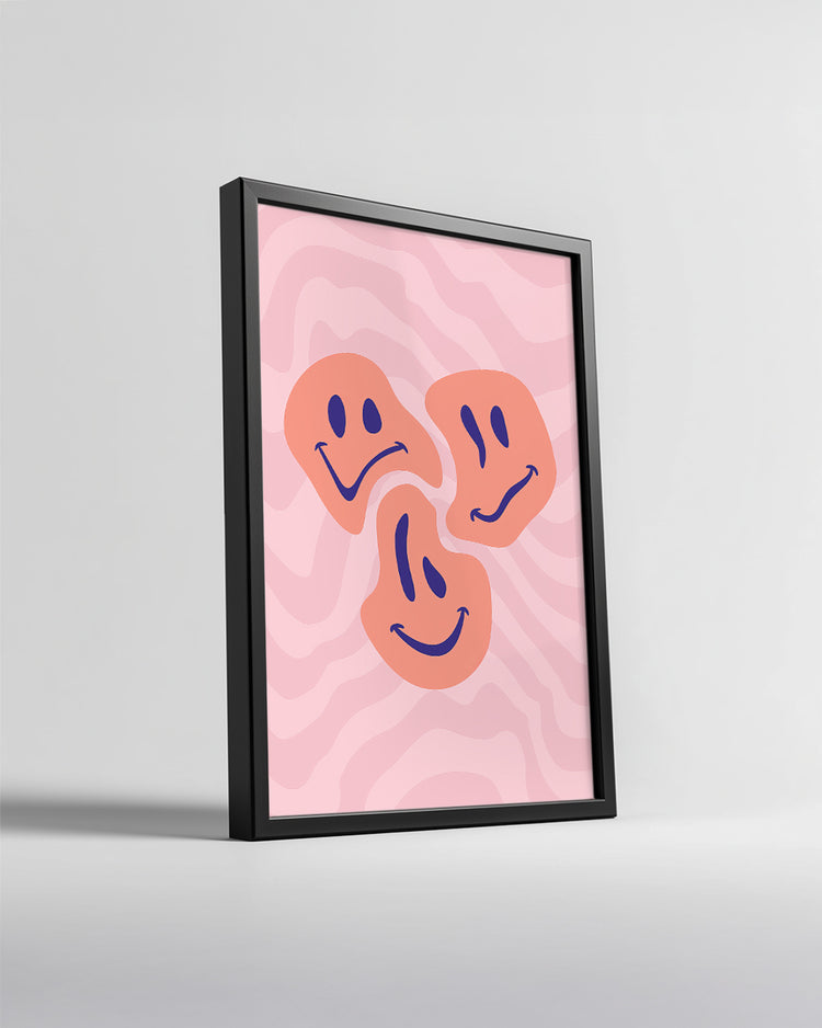 Wavy Smile Poster Tablosu