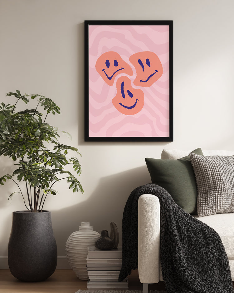 Wavy Smile Poster Tablosu