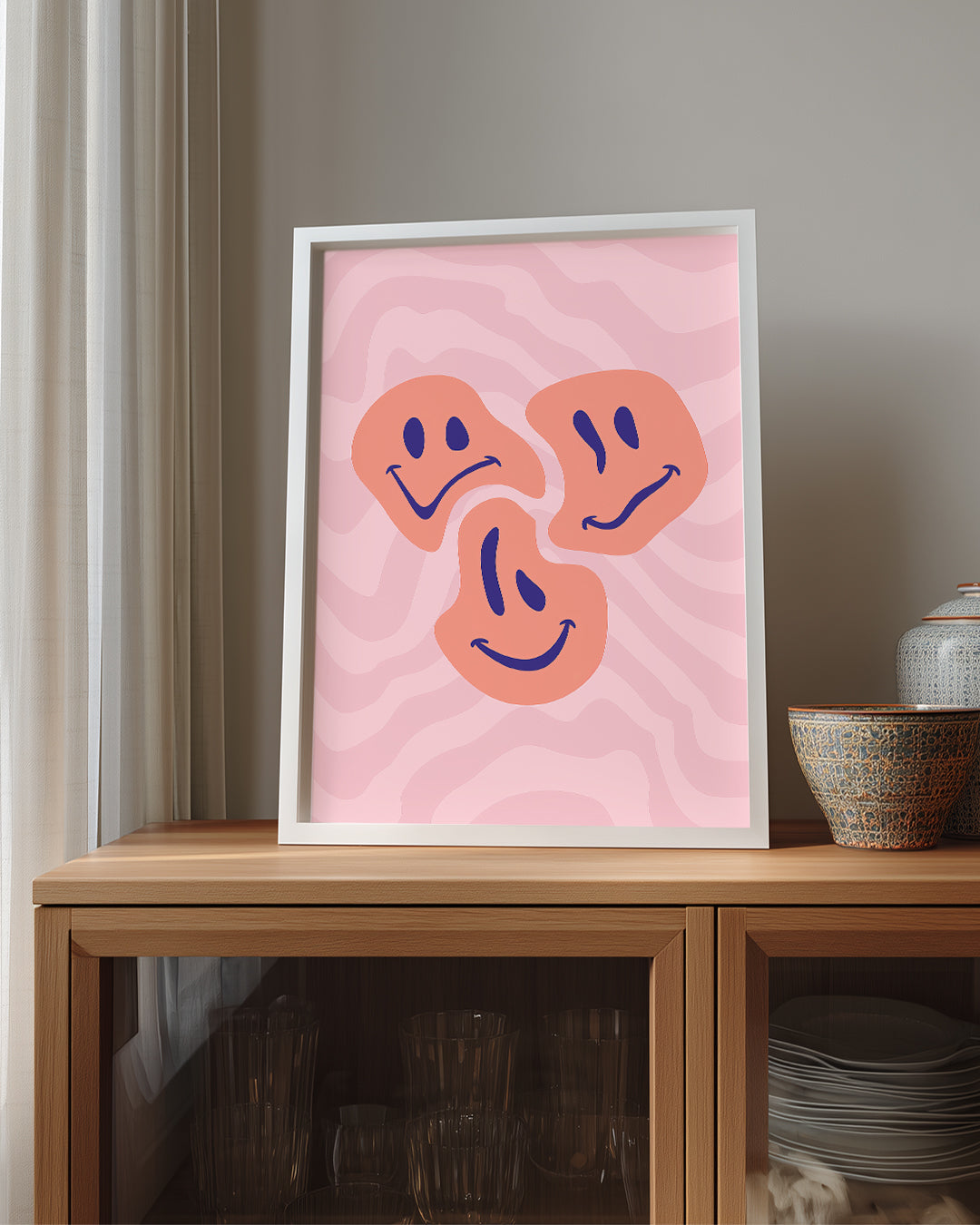 Wavy Smile Poster Tablosu