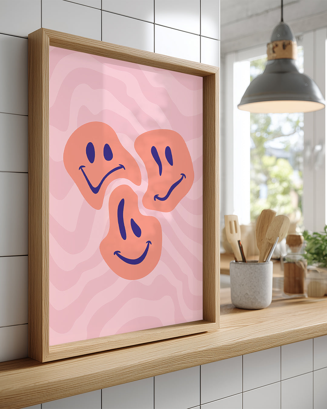 Wavy Smile Poster Tablosu