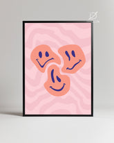 Wavy Smile Poster Tablosu
