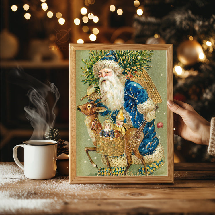 Whimsical Reindeer Art Poster Tablosu