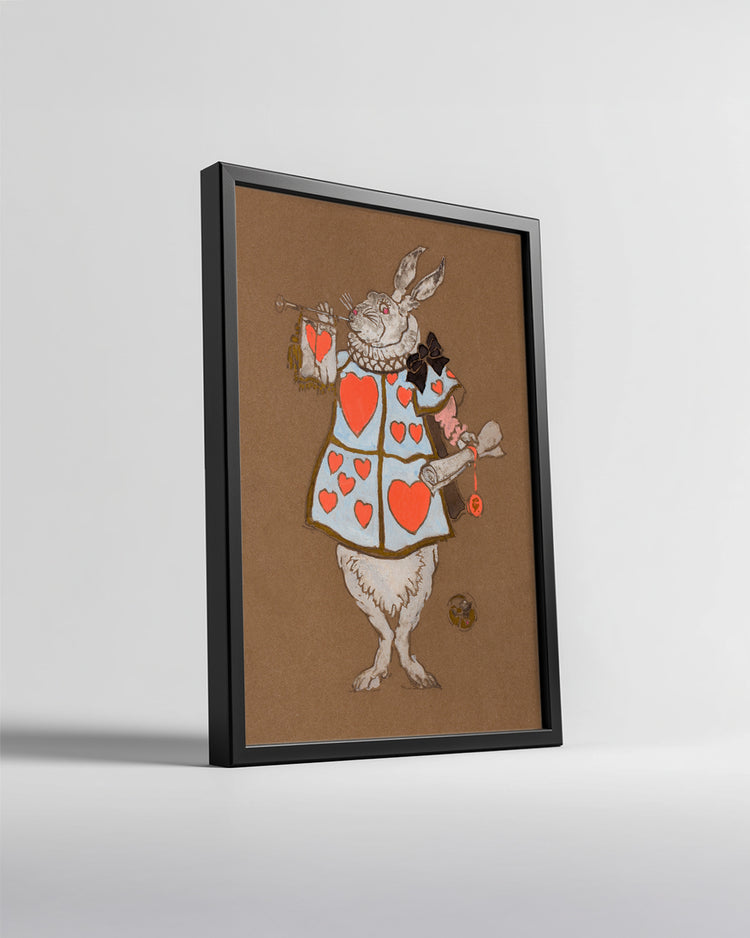 White Hare Poster Tablosu