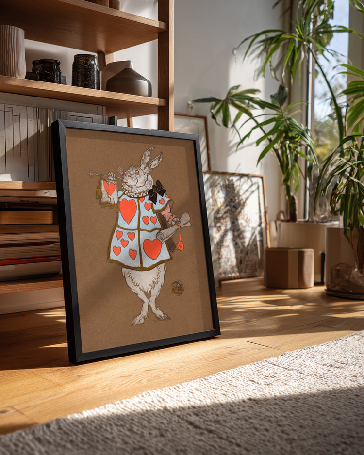 White Hare Poster Tablosu