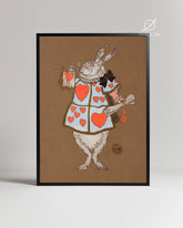 White Hare Poster Tablosu