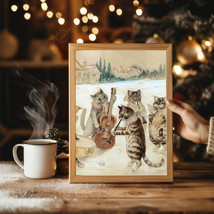 Winter Bunny Art Poster Tablosu