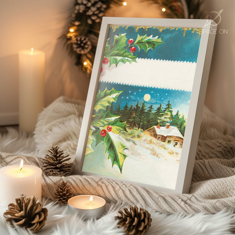 Winter Fox Illustration Poster Tablosu