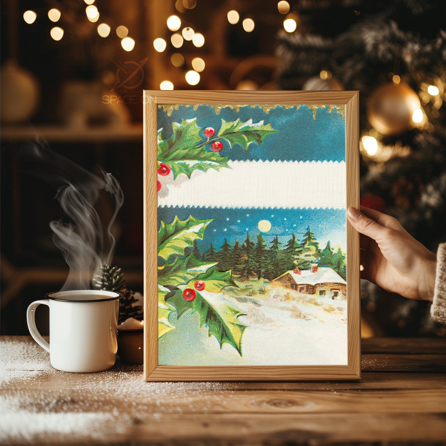 Winter Fox Illustration Poster Tablosu