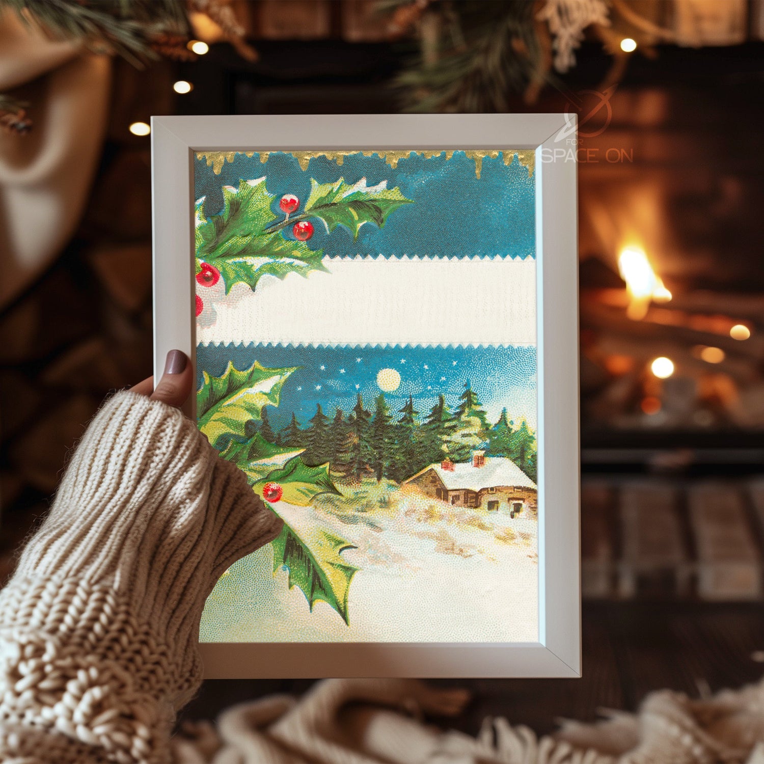 Winter Fox Illustration Poster Tablosu