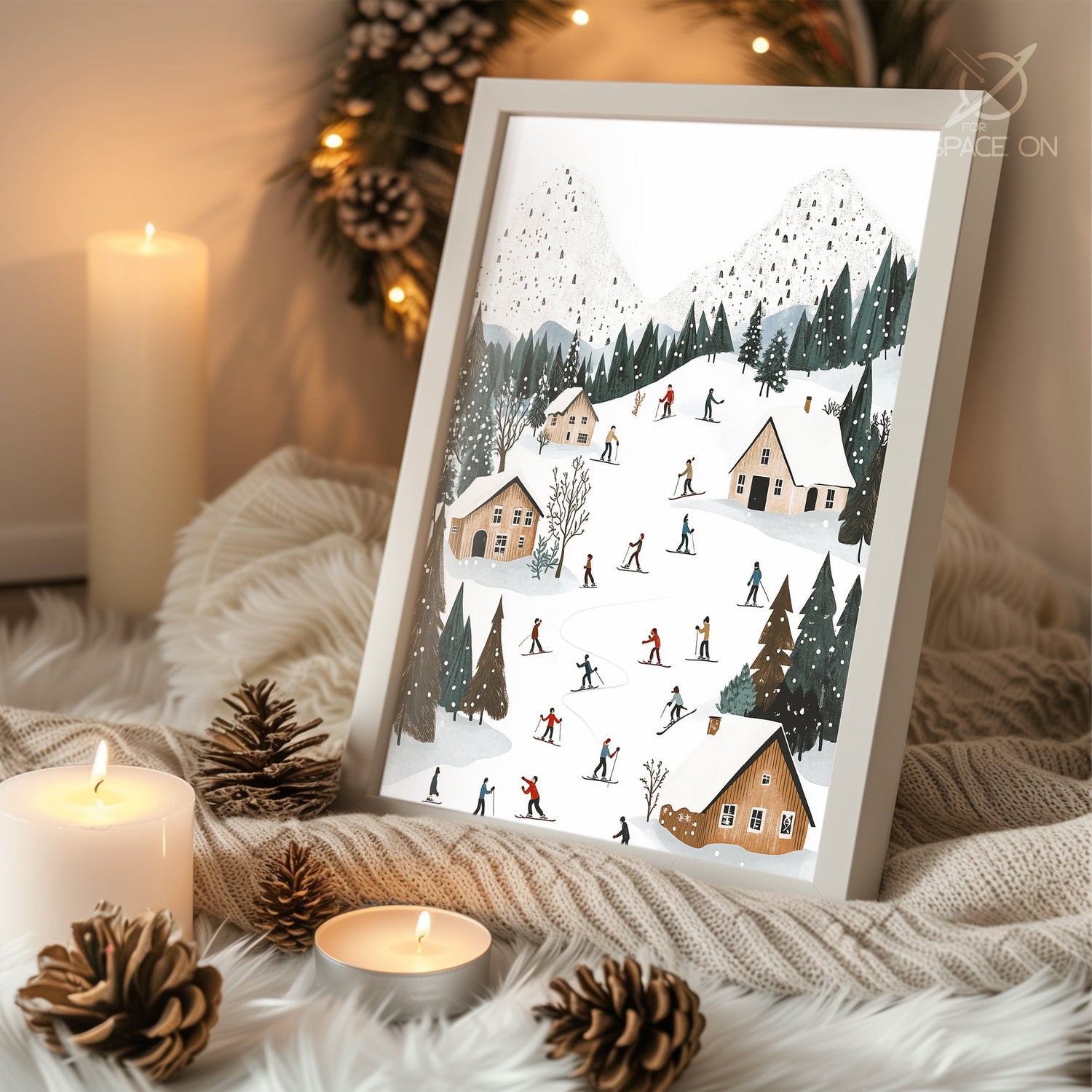 Winter White Canvas Poster Tablosu