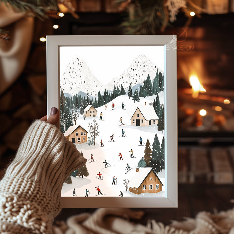 Winter White Canvas Poster Tablosu