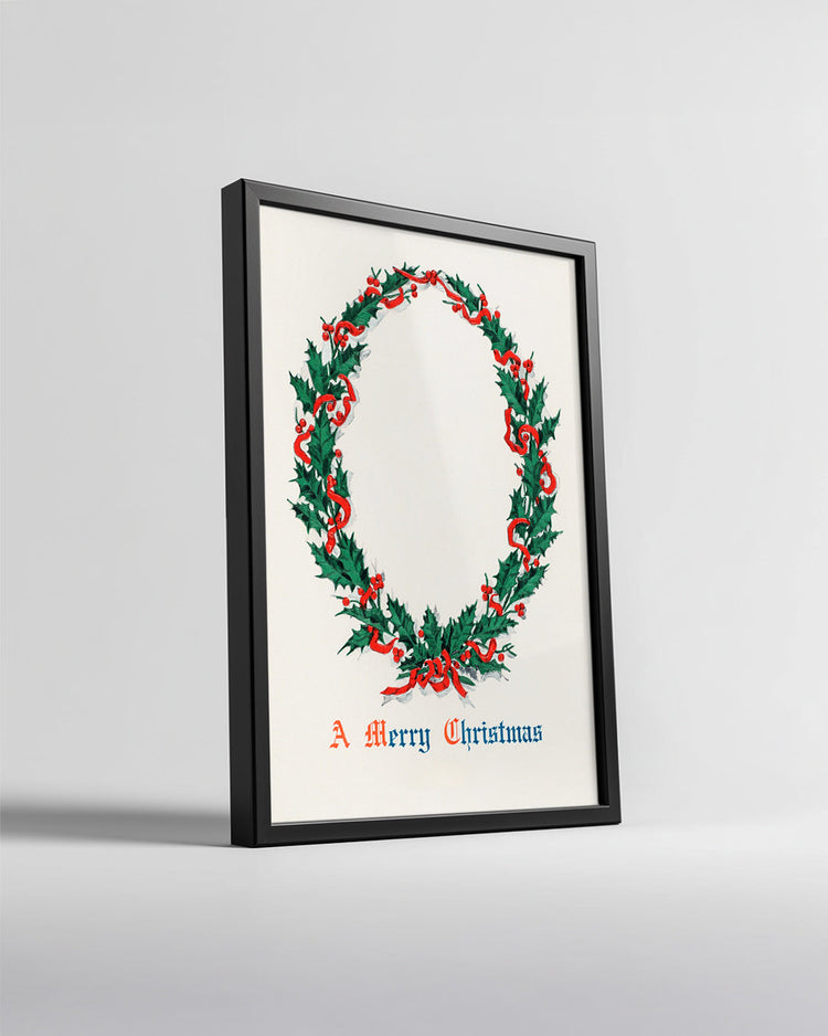 Winter Wishes Typography Poster Tablosu