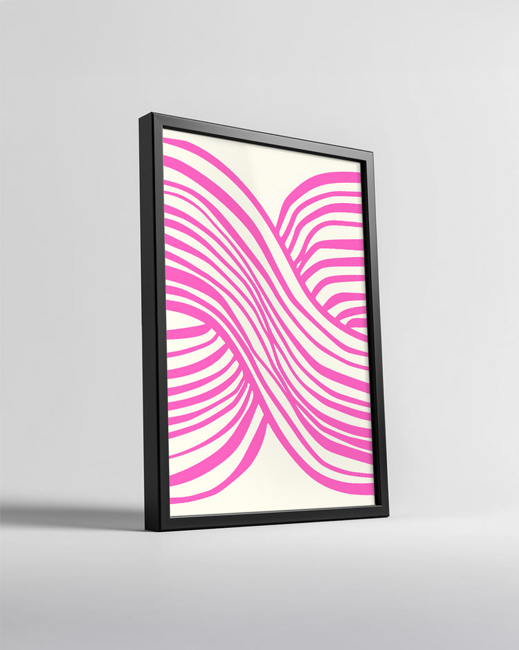 Woven Pink Poster Tablosu